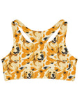 Golden Glitz 'n Glamour Woofwear Seamless Sports Bra