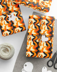 Golden Woof Abstract Glamour Wrapping Paper