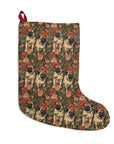 Blooming Pug Paradise Christmas Stockings