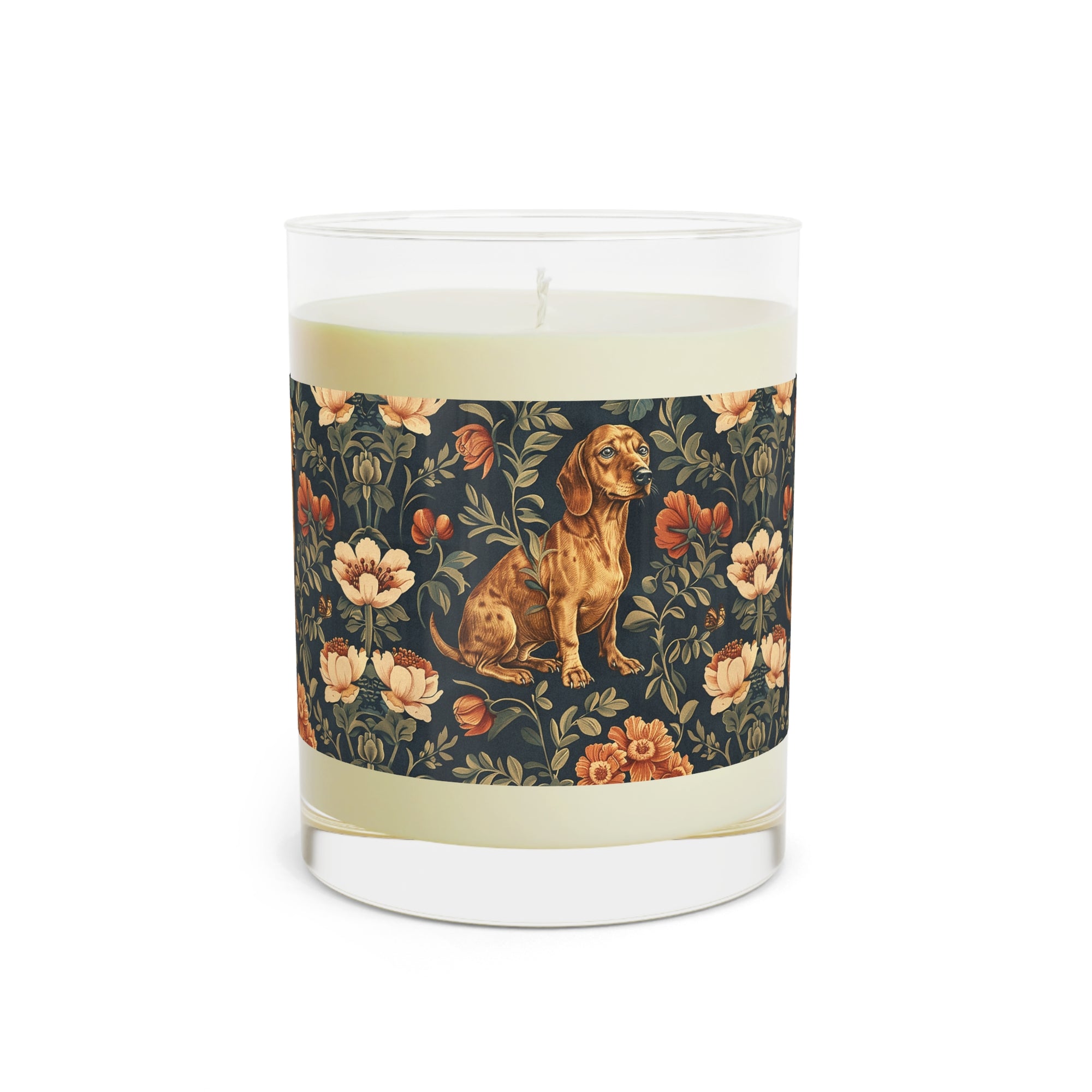 Dazzling Dachsund Blossoms &amp; Foliage Scented Candle