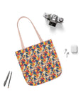 Bloom Pup Frenchietastic Splatter Canvas Tote Bag