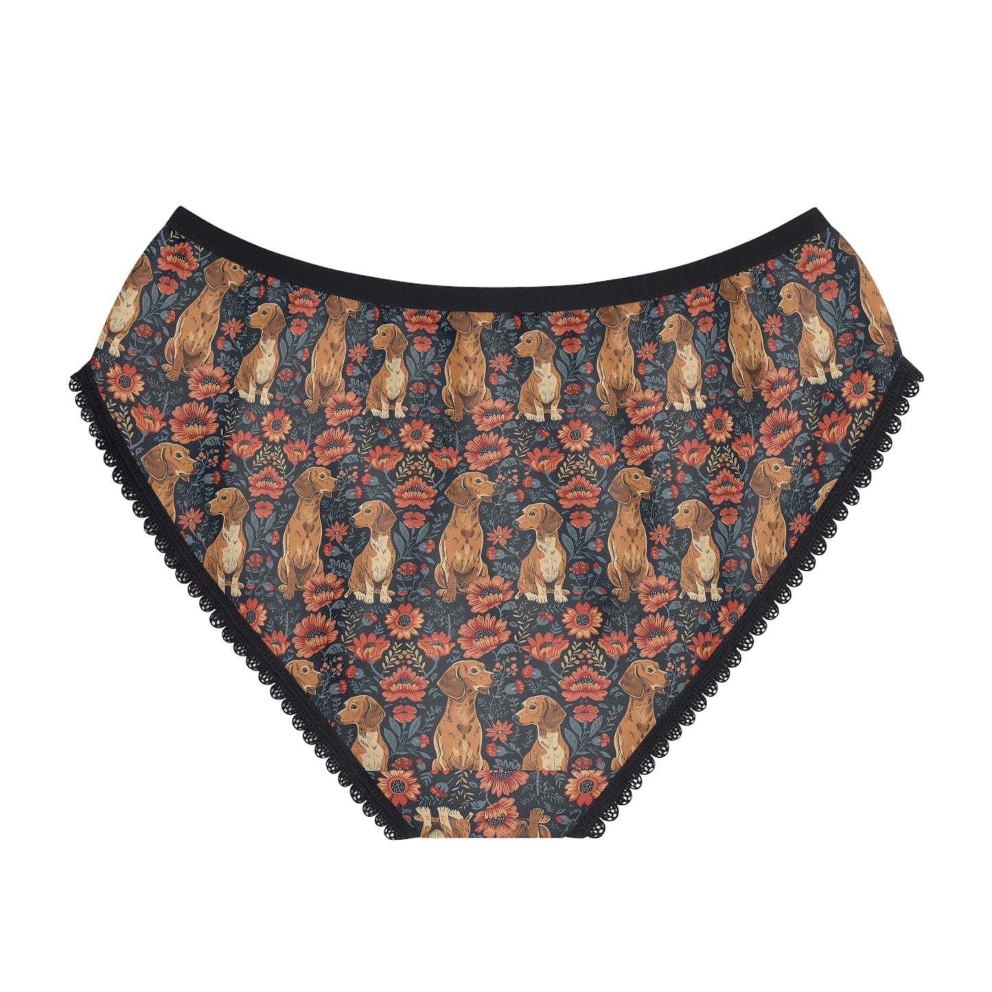 Floral Pawsome Dachsund Delight Women's Briefs