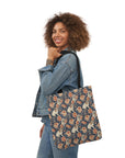 Blooming Bulldog Beauty Canvas Tote Bag