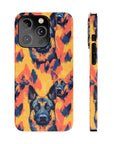 Impressionistic German Shepherds Slim Phone Cases