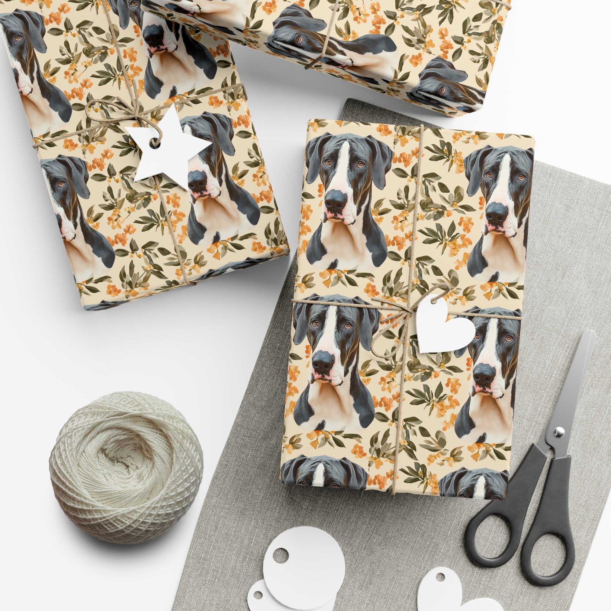 Majestic Great Dane Meadow Gift Wrap Papers