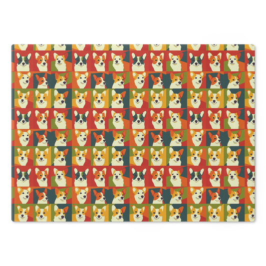 Corgi Chic Popart Pup Cutting Board