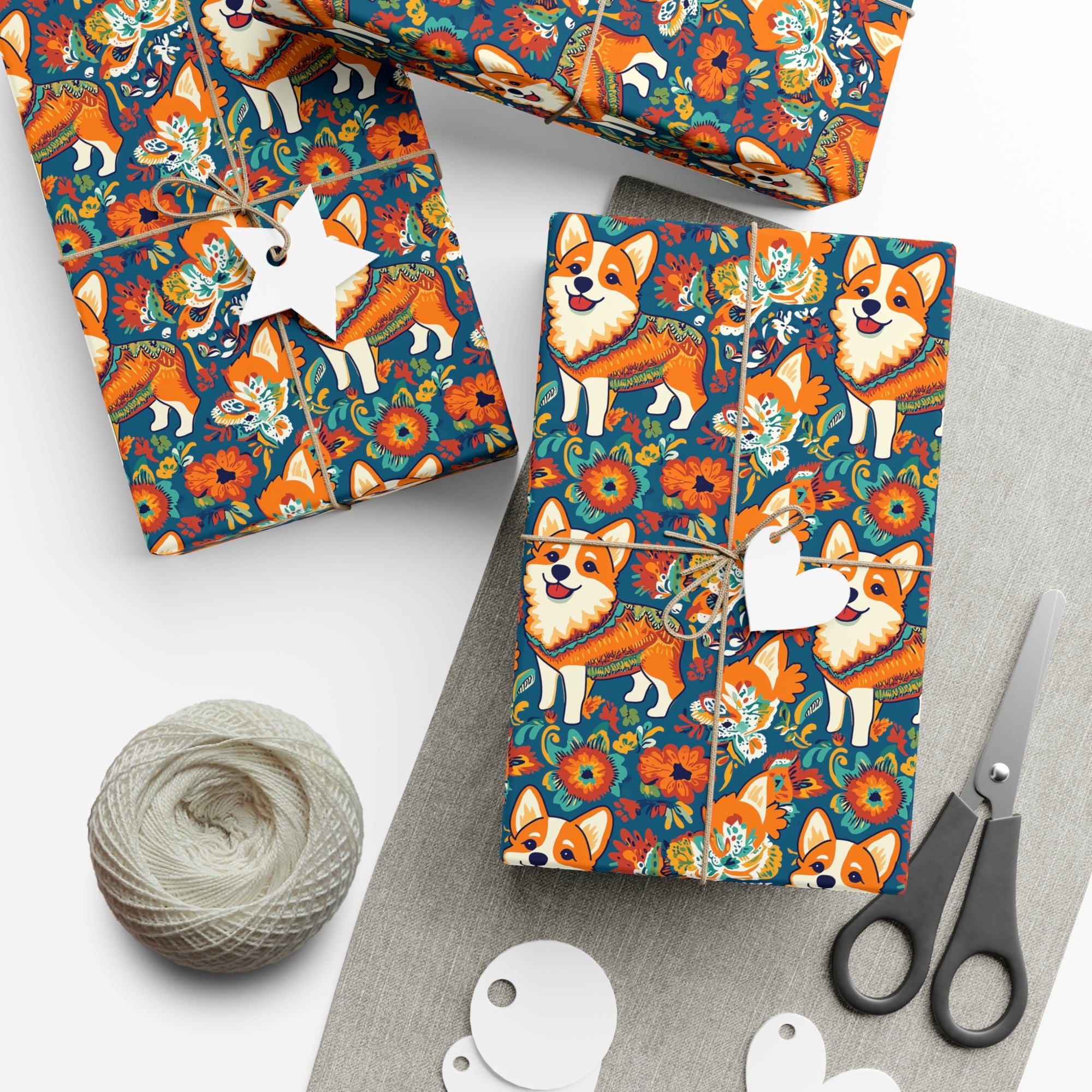 Corgi Carnival Couture Gift Wrap Papers