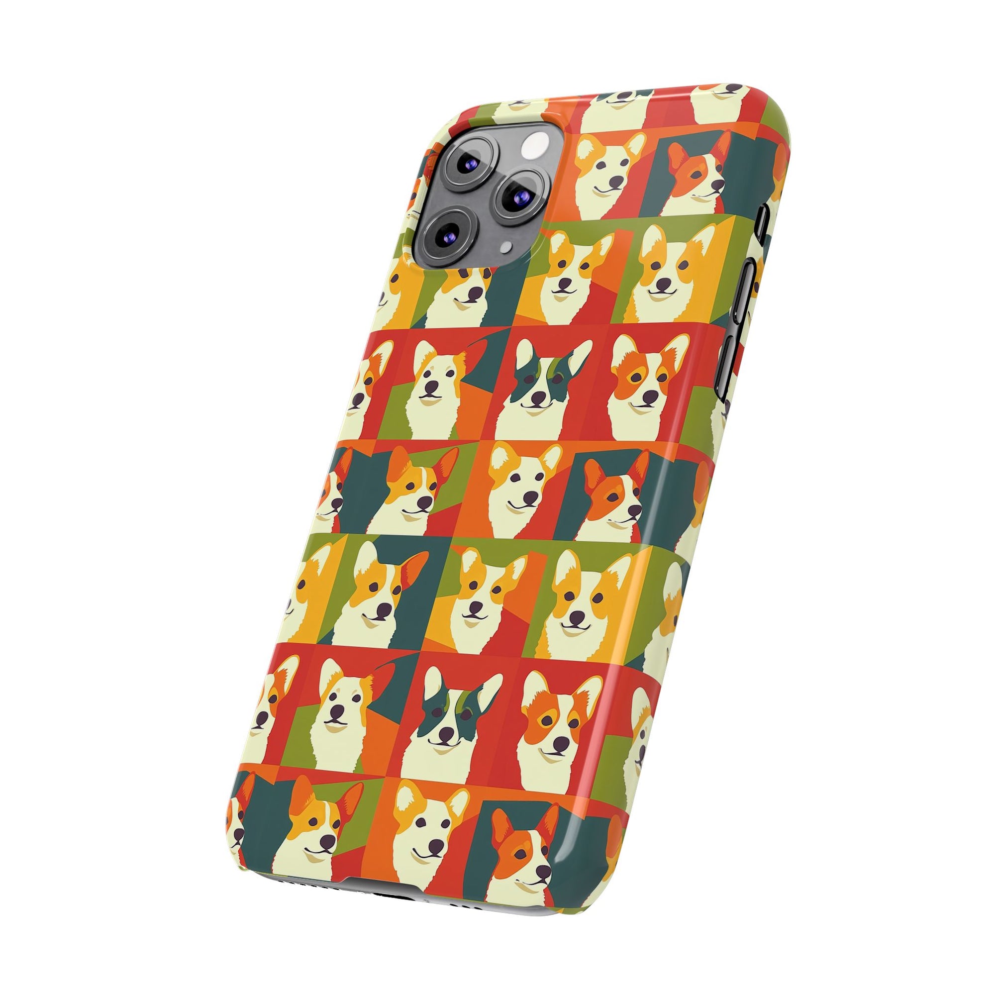 Corgi Chic Popart Pup Slim Phone Cases