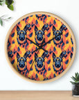 Impressionistic German Shepherds Wall Clock