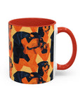 Rottweiler Chic Pawsitivity Accent Coffee Mug