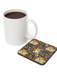 Corgi Rainbow Vine Dream Cork Back Coaster