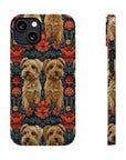 Yorkie Charm Twins Slim Phone Cases