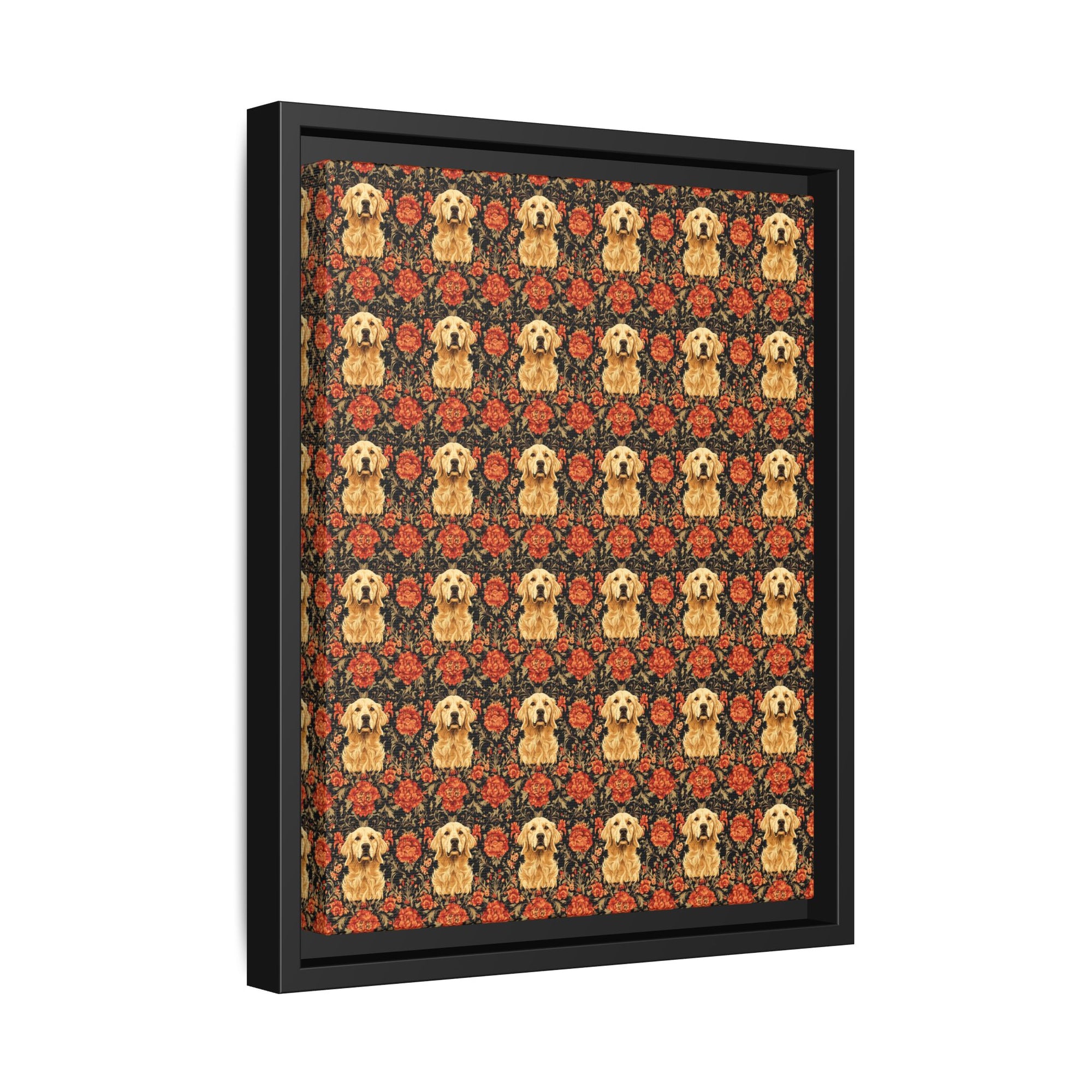 Golden Pawsatronic Tapestry Matte Canvas, Framed