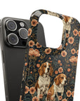 Beagle Blossom Bonanza Slim Phone Cases