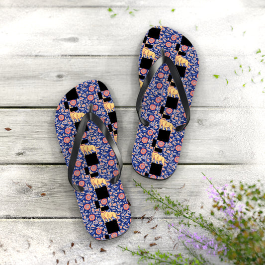 Bloomtastic Lab Petal Parade Flip Flops