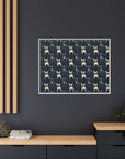 Frenchie Celestial Soar Matte Canvas, Framed