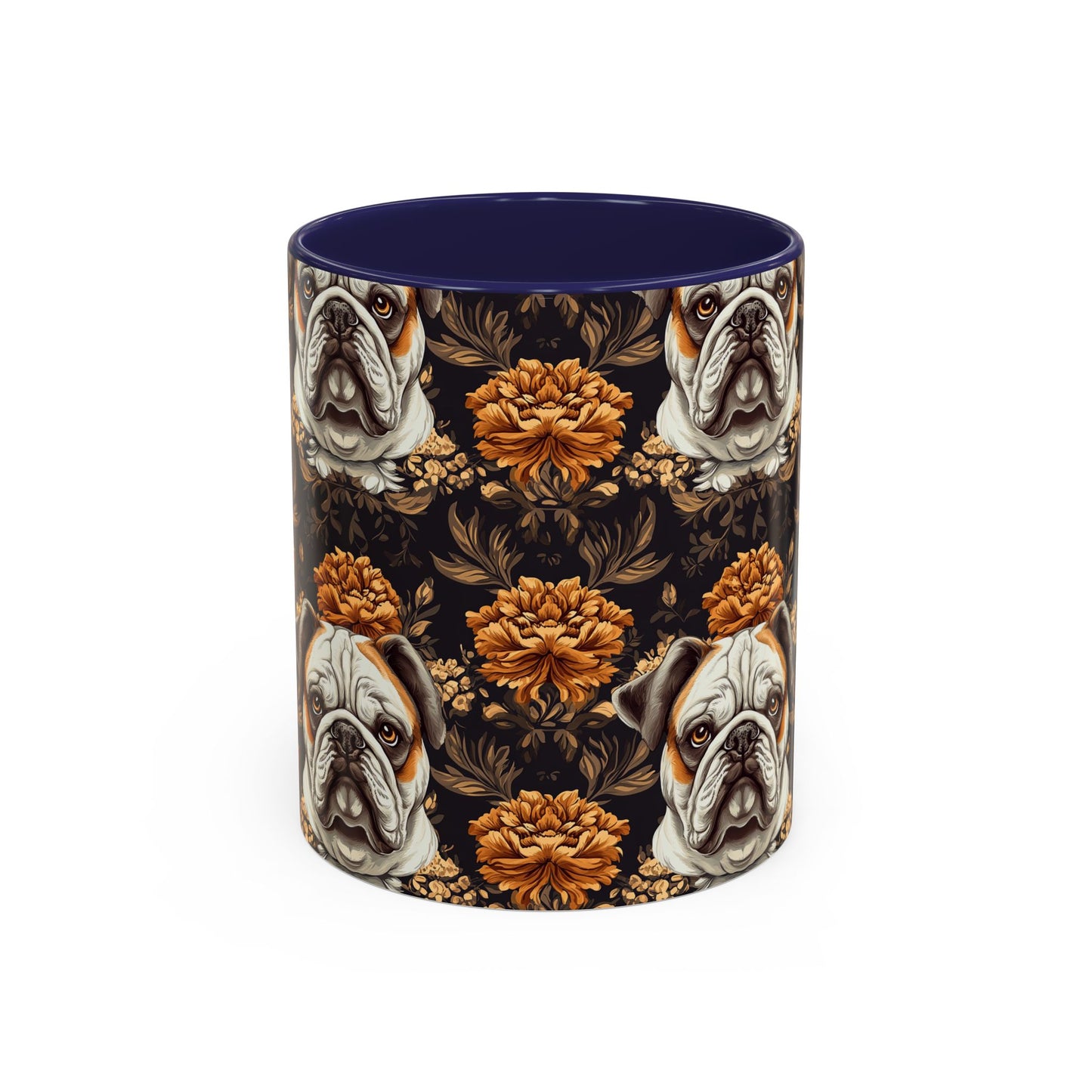 Bloomingly Bulldogistic Bouquet Accent Coffee Mug