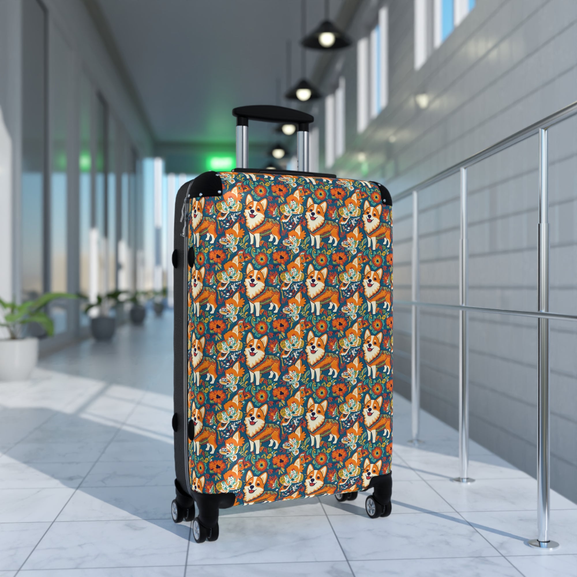 Corgi Carnival Couture Suitcase