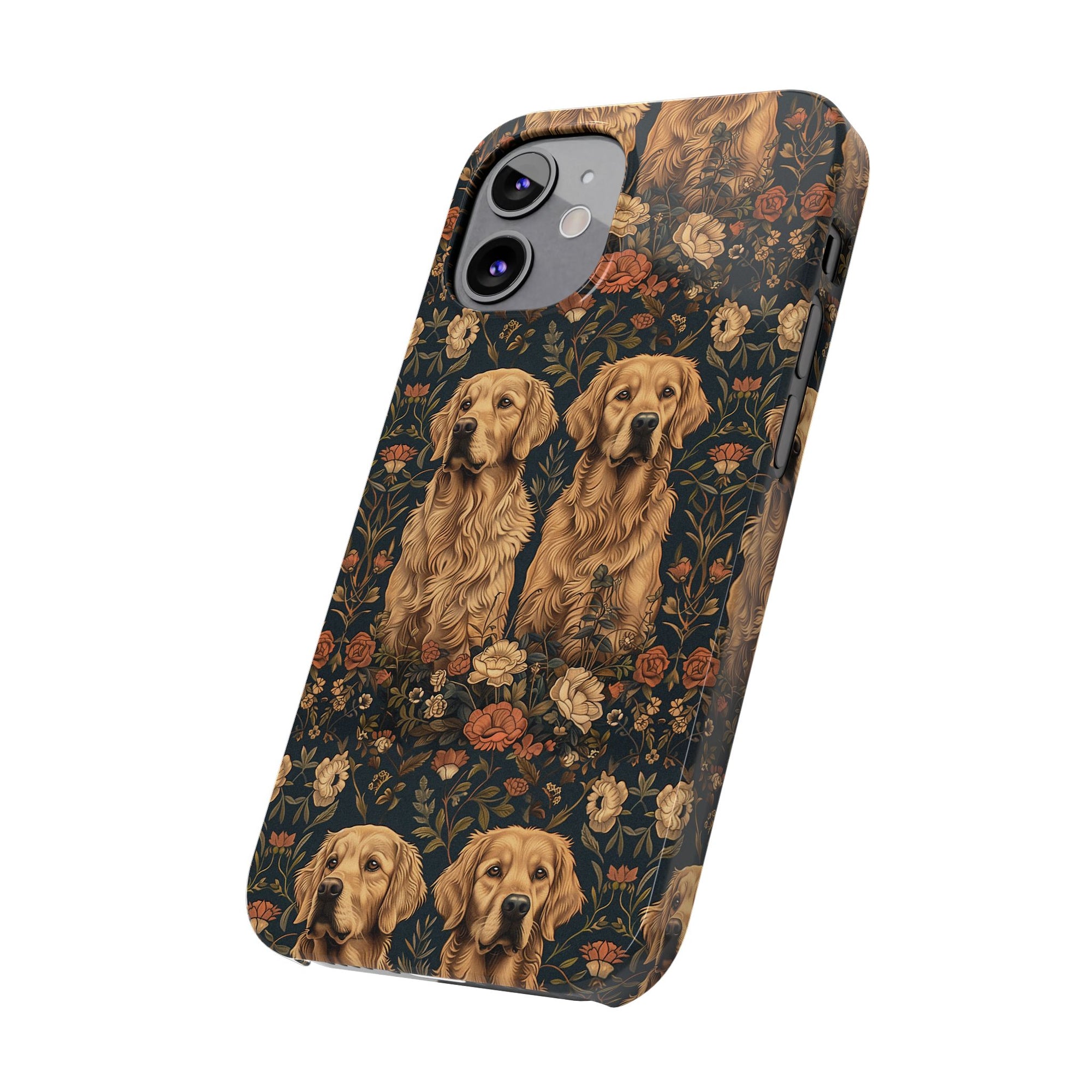 Fanciful Golden Paradise Blossom Slim Phone Cases