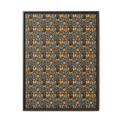 Ruffle Rottie Glamourific Matte Canvas, Framed