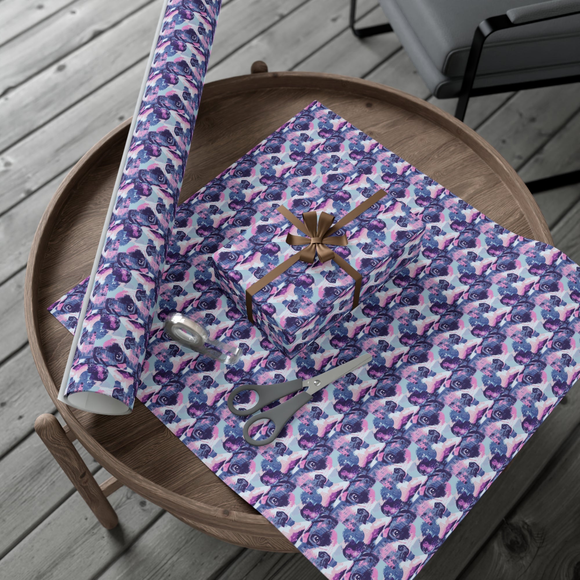 Funky Geometric Boxerista Gift Wrap Papers