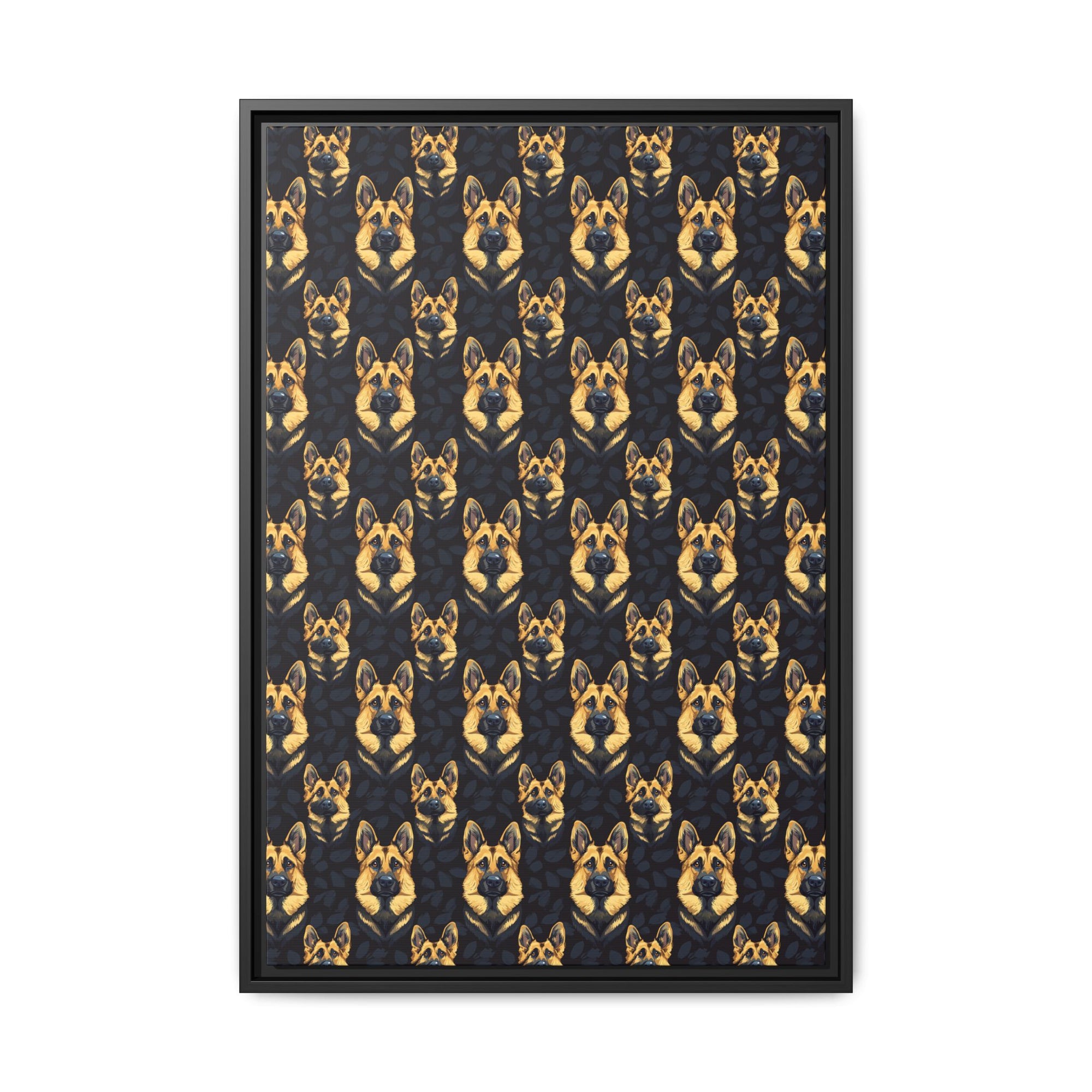 Majestic Hound Couture: German Shepherd LuxeBlend Matte Canvas, Framed