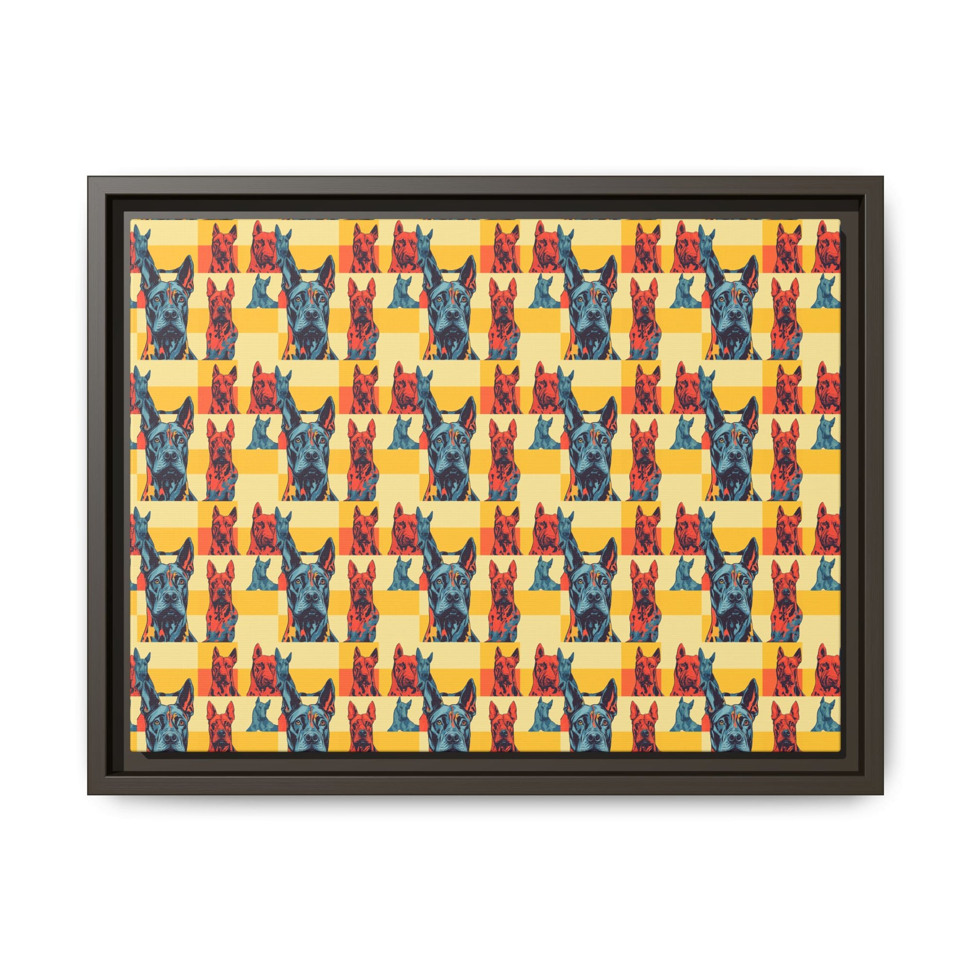 Dane-tastic Marvelous Mutt Mode Matte Canvas, Framed