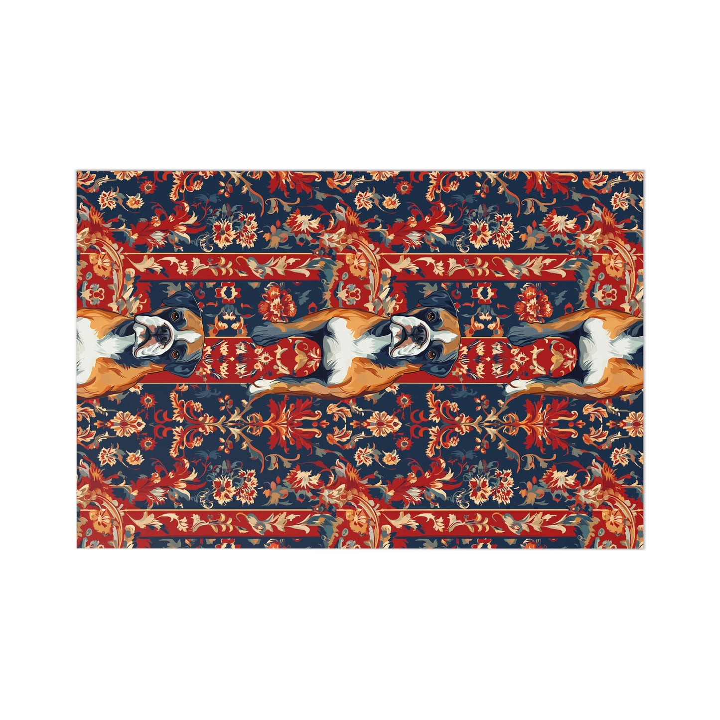 Boxer Blossom Tapestry Delight Postcards