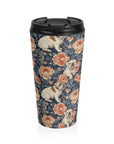 Blooming Bulldog Beauty Stainless Steel Travel Mug