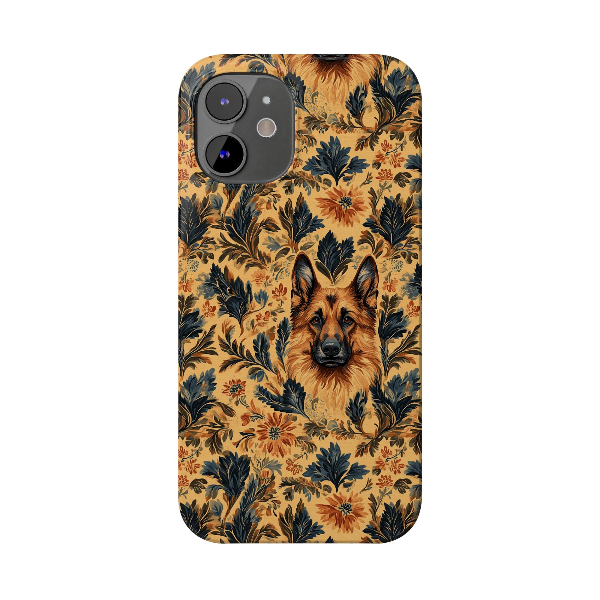 Autumnal German Shepherd Glamour Slim Phone Cases