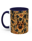 Autumnal German Shepherd Glamour Accent Coffee Mug