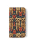 Yorkie Charm Twins Flip Cases