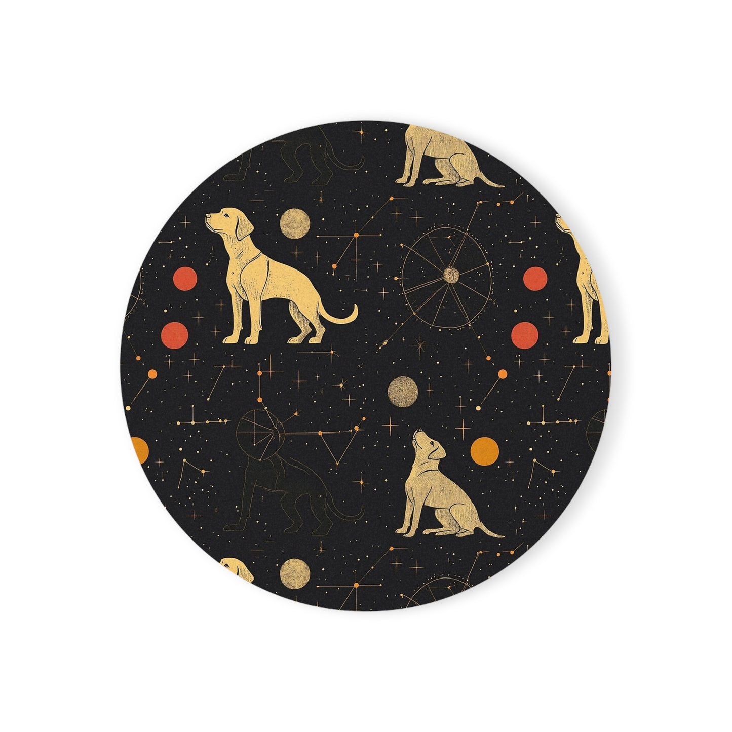 Heavenly Husky Hues Cork Back Coaster