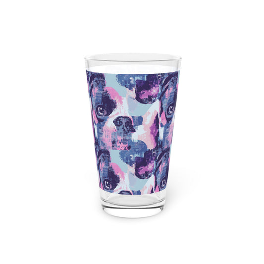 Funky Geometric Boxerista Pint Glass