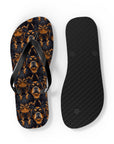 Modern Rottweiler Royalty Flip Flops