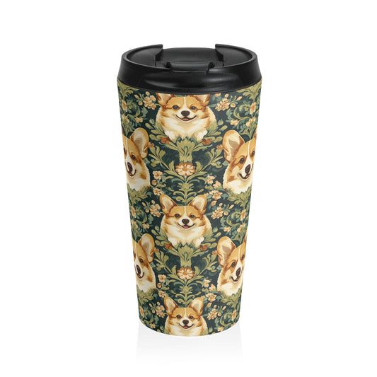 Corgi Charmz Stainless Steel Travel Mug