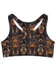 Modern Rottweiler Royalty Seamless Sports Bra