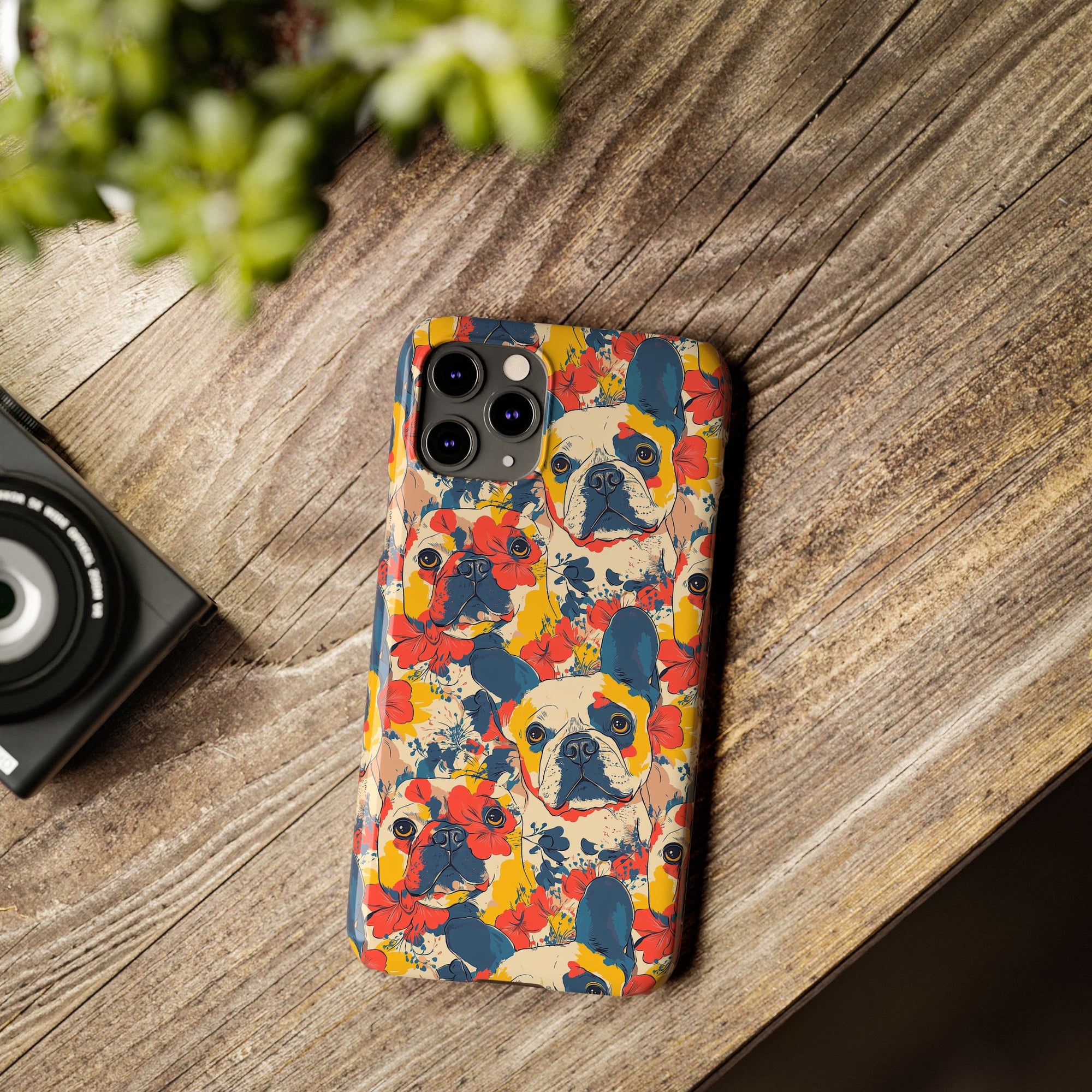 Bloom Pup Frenchietastic Splatter Slim Phone Cases