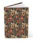 Blooming Pug Paradise Hardcover Journal Matte