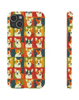 Corgi Chic Popart Pup Slim Phone Cases