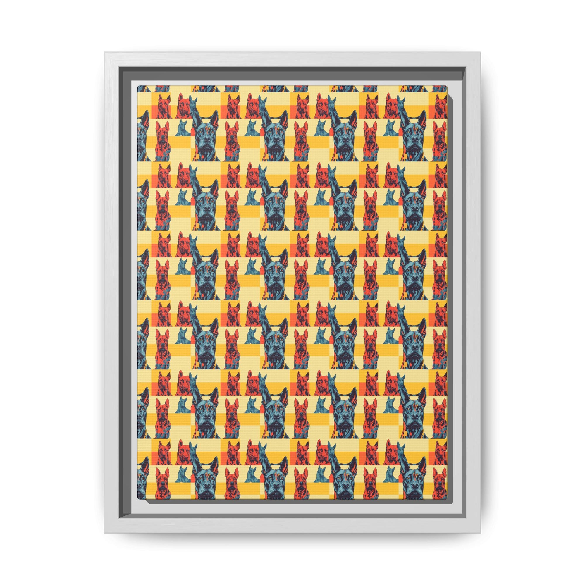 Dane-tastic Marvelous Mutt Mode Matte Canvas, Framed