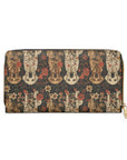 Blossoming Labradors Bouquet Zipper Wallet