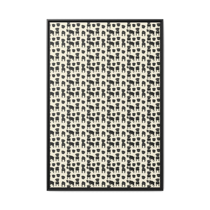 Puggie Pout Perfection Matte Canvas, Framed