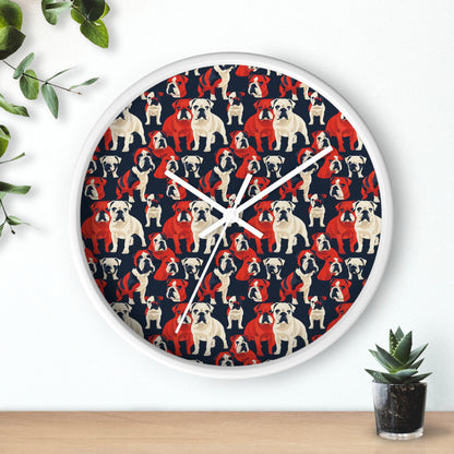 Bulldoggy Bliss Chomper Wall Clock