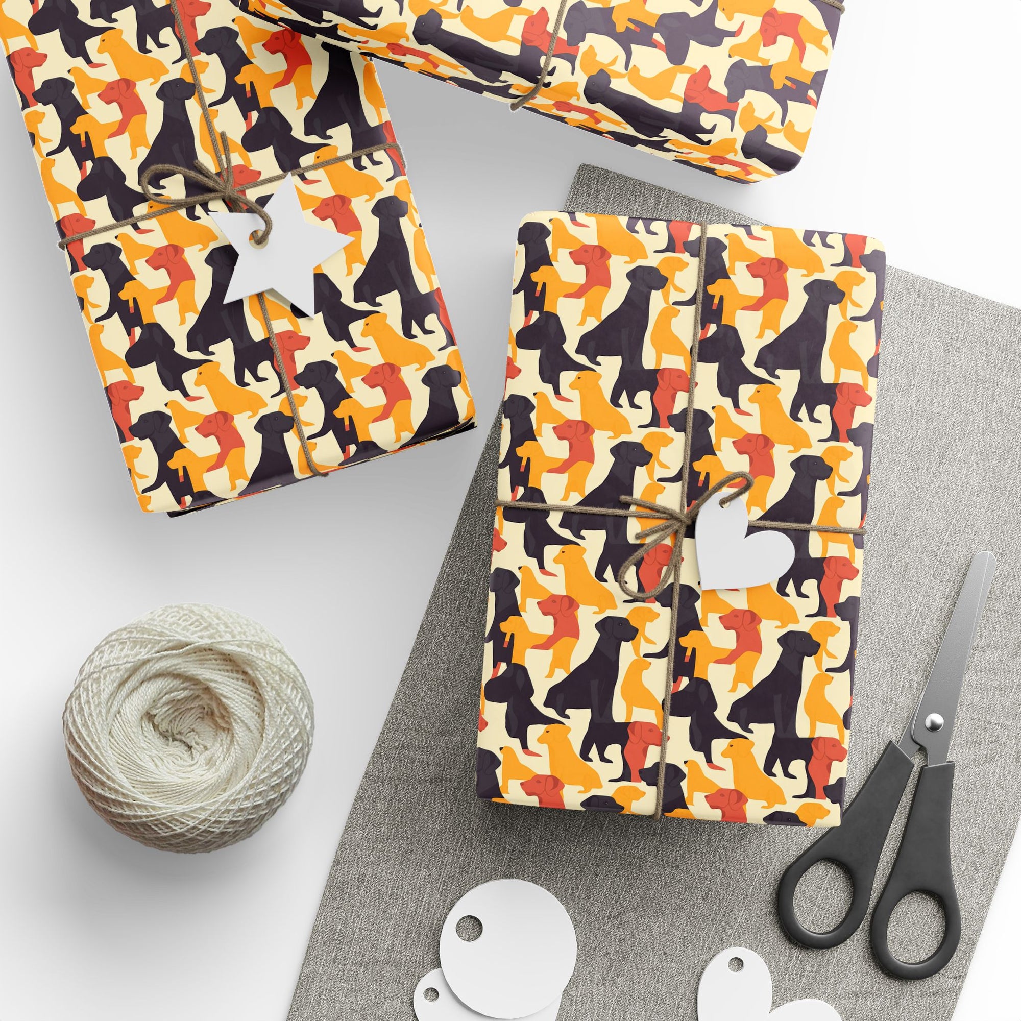 Modern Charm Labrador Chic Wrapping Paper