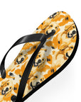 Golden Glitz 'n Glamour Woofwear Flip Flops