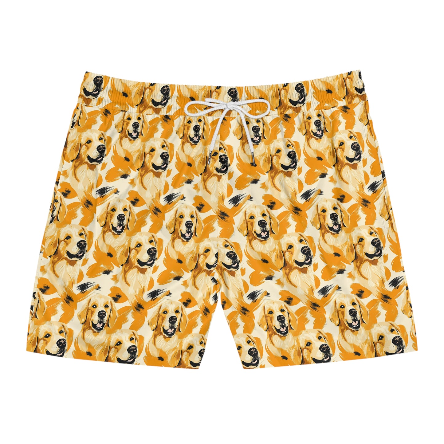 Golden Glitz 'n Glamour Woofwear Men's Mid-Length Swim Shorts