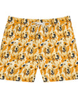 Golden Glitz 'n Glamour Woofwear Men's Mid-Length Swim Shorts