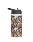 Blooming Bulldog Beauty Stainless Steel Water Bottle