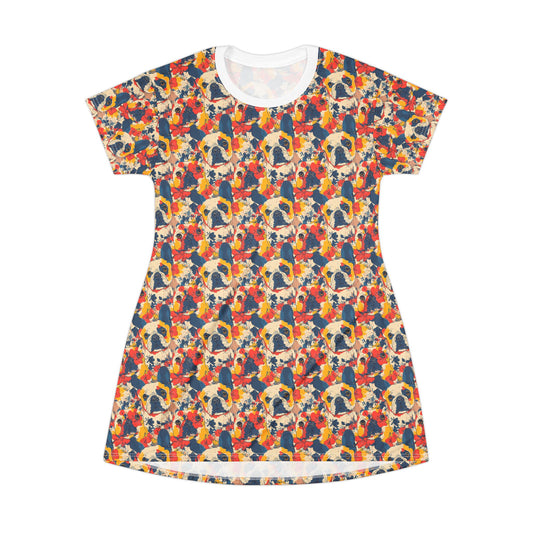 Bloom Pup Frenchietastic Splatter T-Shirt Dress